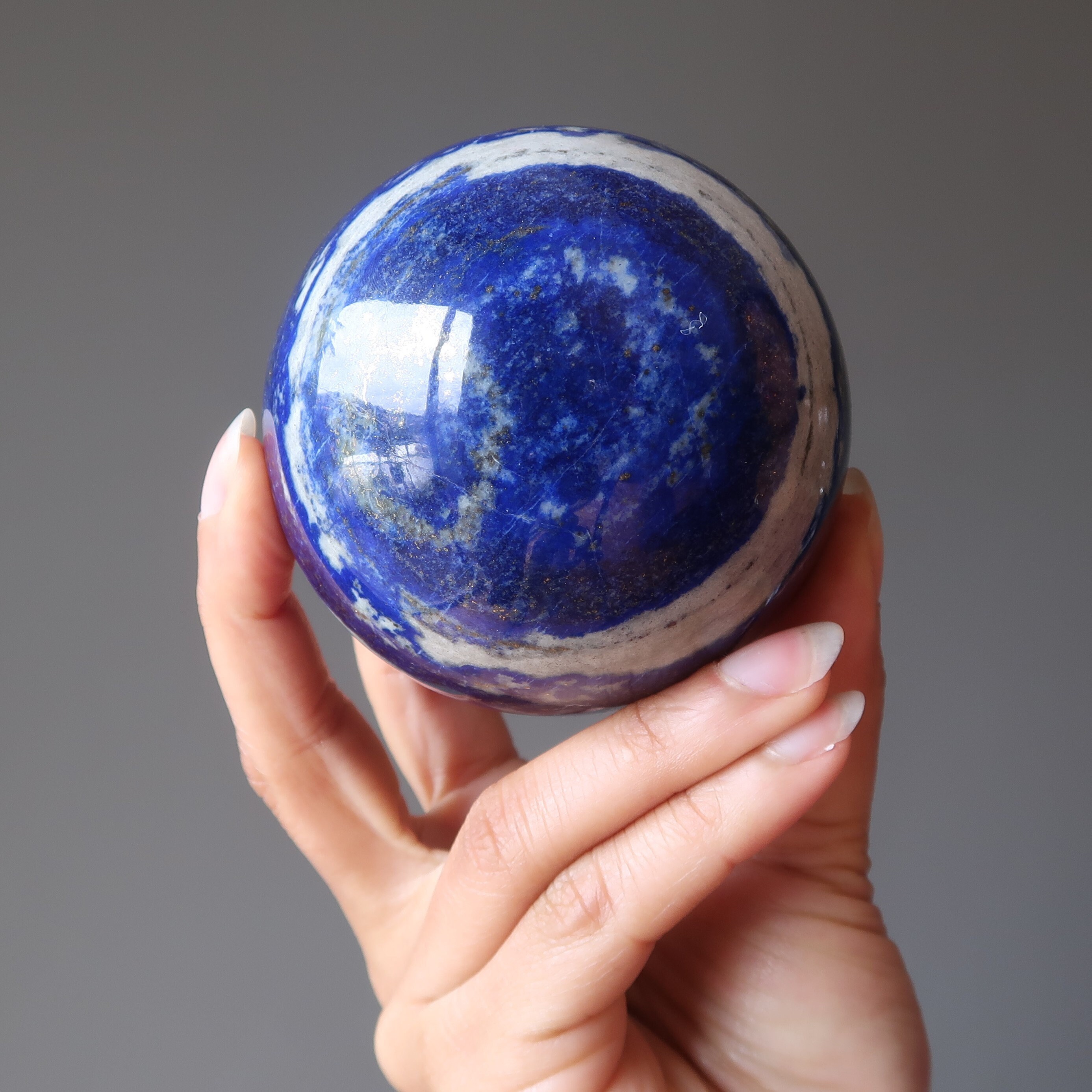 Lapis Lazuli Sphere Royal Afghan Crystal Ball Stone Lapis Lazuli Sphere Royal Afghan Crystal Ball Stone