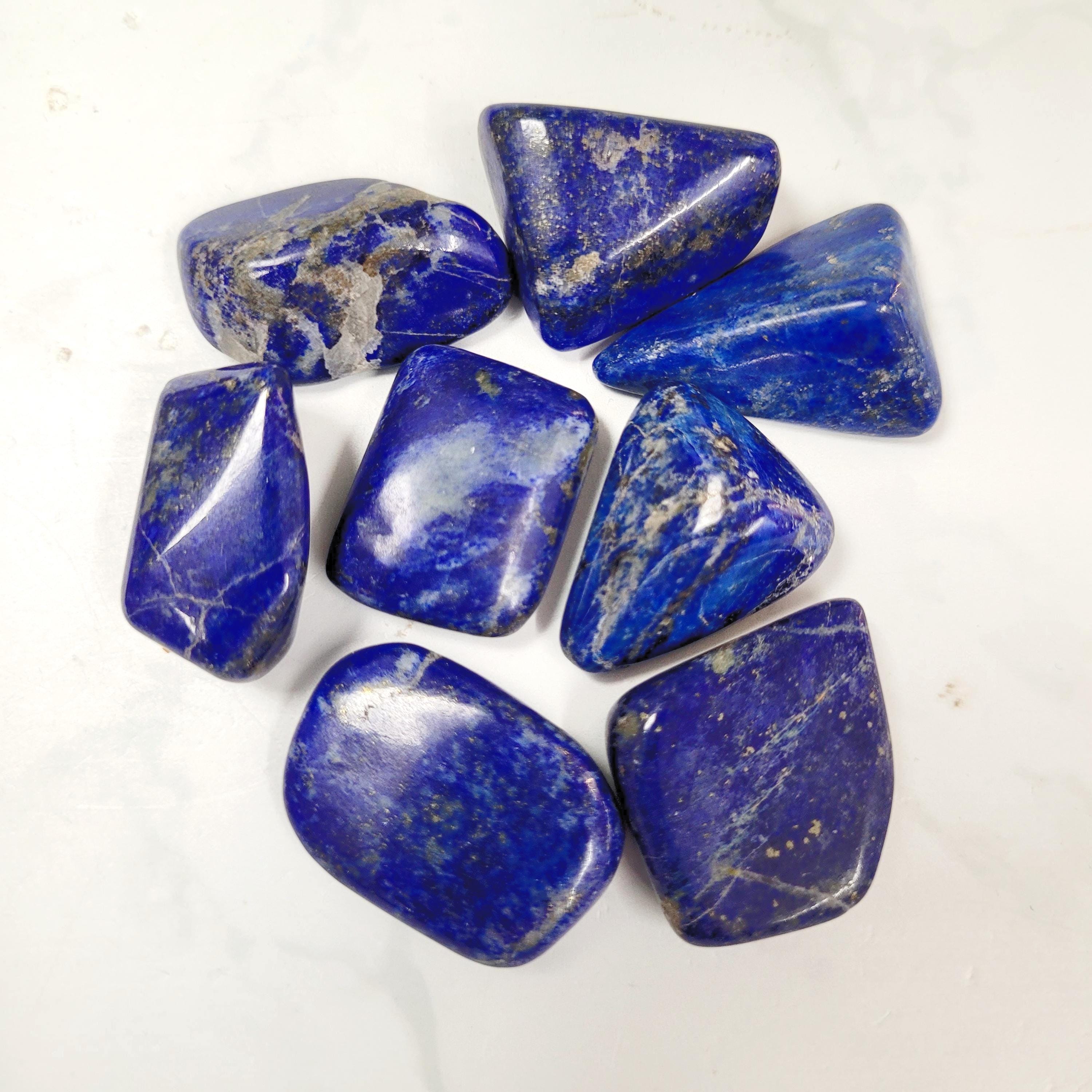 Lapis Lazuli Crystal Tumble Stone • Ethically Sourced Lapis Lazuli Crystal Tumble Stone • Ethically Sourced