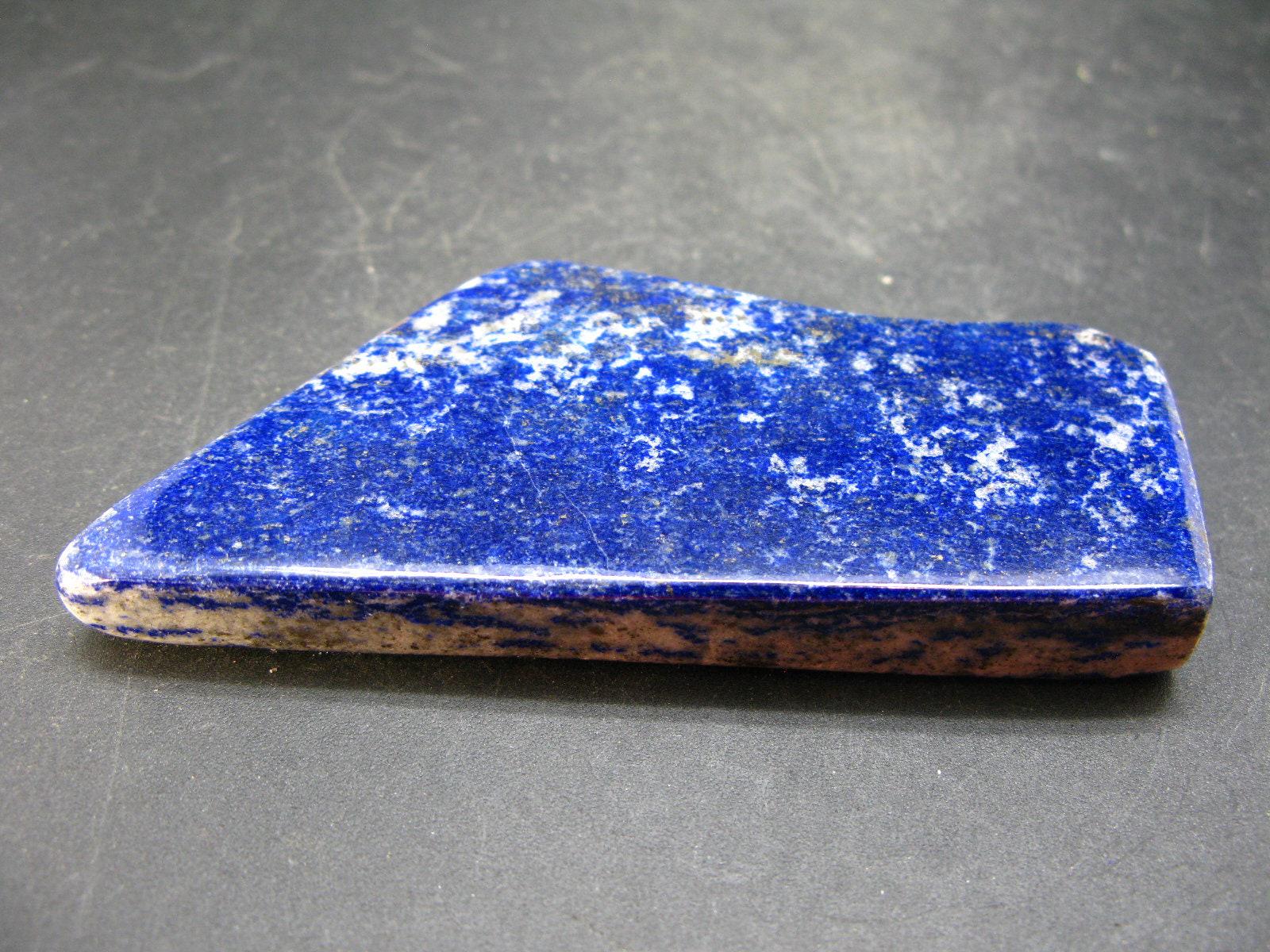 Lapis Lazuli Lazurite Tumbled Stone From Afghanistan - 4.0" Lapis Lazuli Lazurite Tumbled Stone From Afghanistan - 4.0"