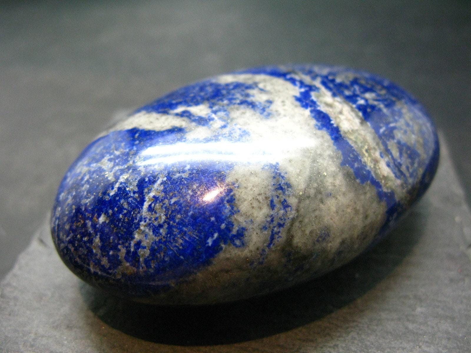 Lapis Lazuli Lazurite Tumbled Stone From Afghanistan - 3.1" Lapis Lazuli Lazurite Tumbled Stone From Afghanistan - 3.1"