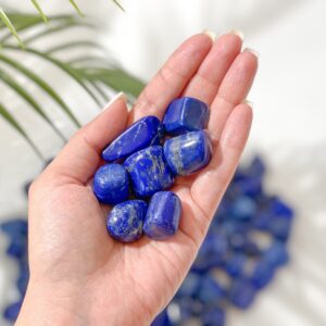 Small Yet Mighty: The Powerful Tumbled Lapis Lazuli Crystals" Small Yet Mighty: The Powerful Tumbled Lapis Lazuli Crystals"