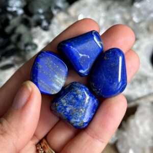 Tumbled Lapis Lazuli Stone, Blue Gemstone, Chakra Stone