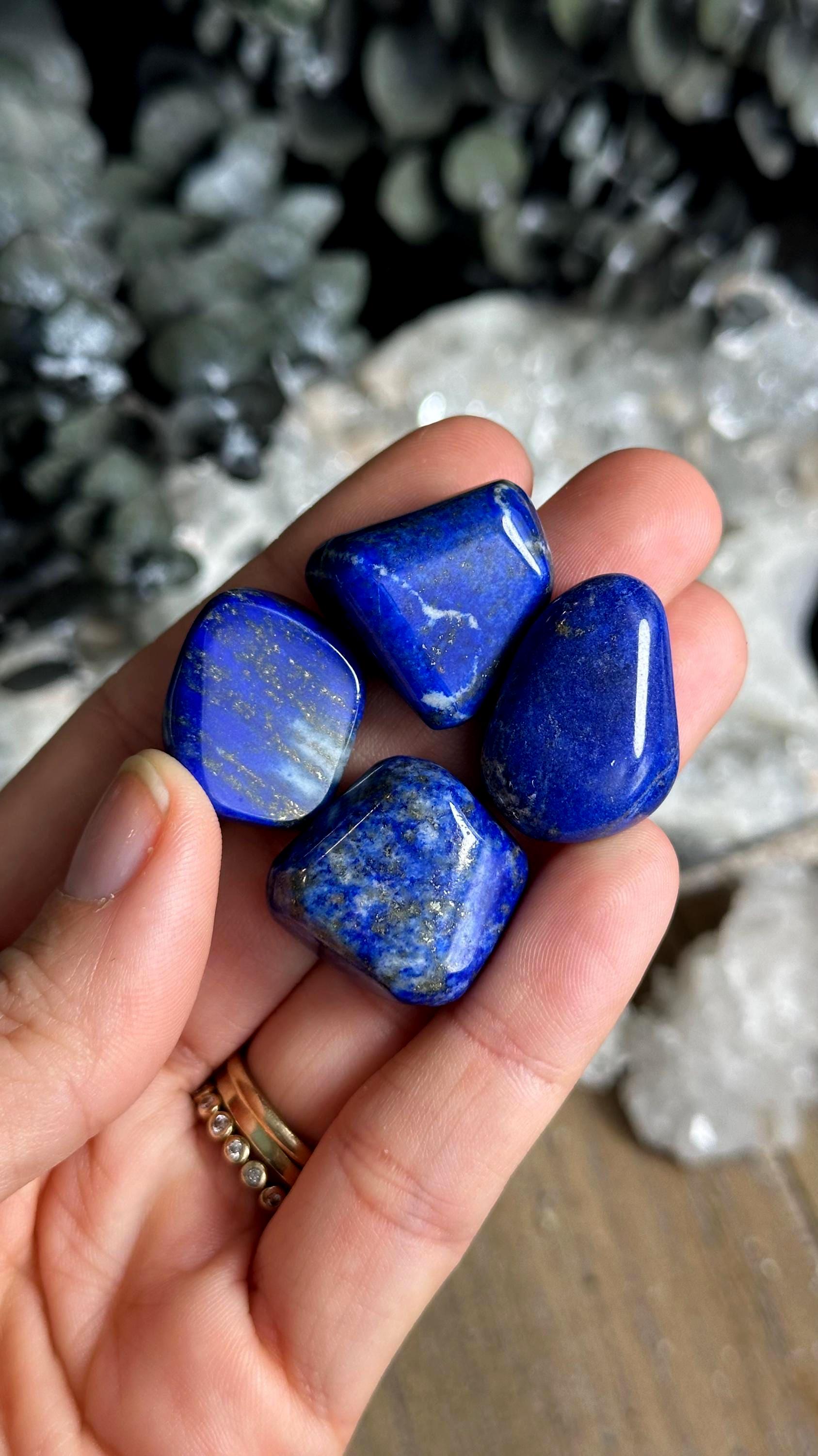 Tumbled Lapis Lazuli Stone, Blue Gemstone, Chakra Stone Tumbled Lapis Lazuli Stone, Blue Gemstone, Chakra Stone