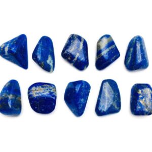 Tumbled Lapis Lazuli Stone: Natural Gemstone with Pyrite Tumbled Lapis Lazuli Stone: Natural Gemstone with Pyrite