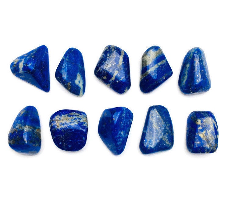 Tumbled Lapis Lazuli Stone: Natural Gemstone With Pyrite Tumbled Lapis Lazuli Stone: Natural Gemstone With Pyrite