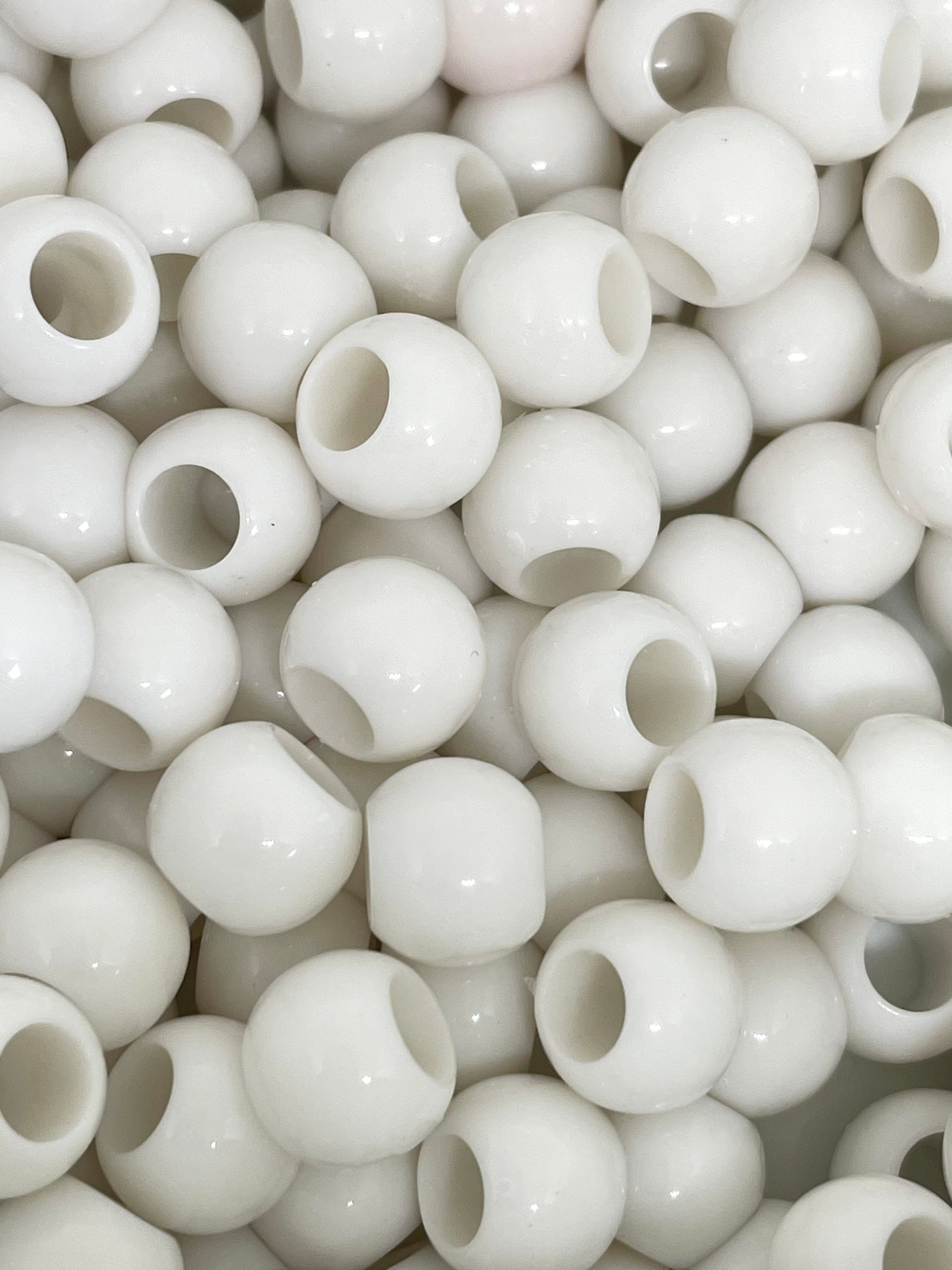 Large White Pony Beads For Hair Beads, Dreadock Beads, Dread Beads, Braid Beads, White Large Hole Beads, Kids Craft Beads, Bulk Beads Large White Pony Beads For Hair Beads, Dreadock Beads, Dread Beads, Braid Beads, White Large Hole Beads, Kids Craft Beads, Bulk Beads