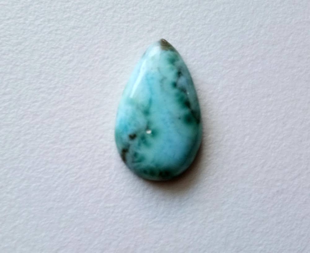13.8x22 Larimar Plain Pear Cabochons, Original Larimar Smooth Pear Flat Back, Natural Loose Larimar Ring Size, 1 Pc - Ks5106 13.8x22 Larimar Plain Pear Cabochons, Original Larimar Smooth Pear Flat Back, Natural Loose Larimar Ring Size, 1 Pc - Ks5106