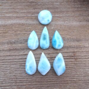 Blue Larimar Cabochon, Ring Size Gemstone Cabochon
