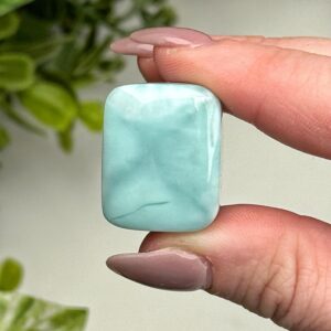Larimar Cabochon | 11g | - #10 (polished Blue Crystal Jewelry, Throat Chakra, Peace, Ocean)