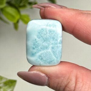 Larimar Cabochon | 10g | - #9 (polished Blue Crystal Jewelry, Throat Chakra, Peace, Ocean)