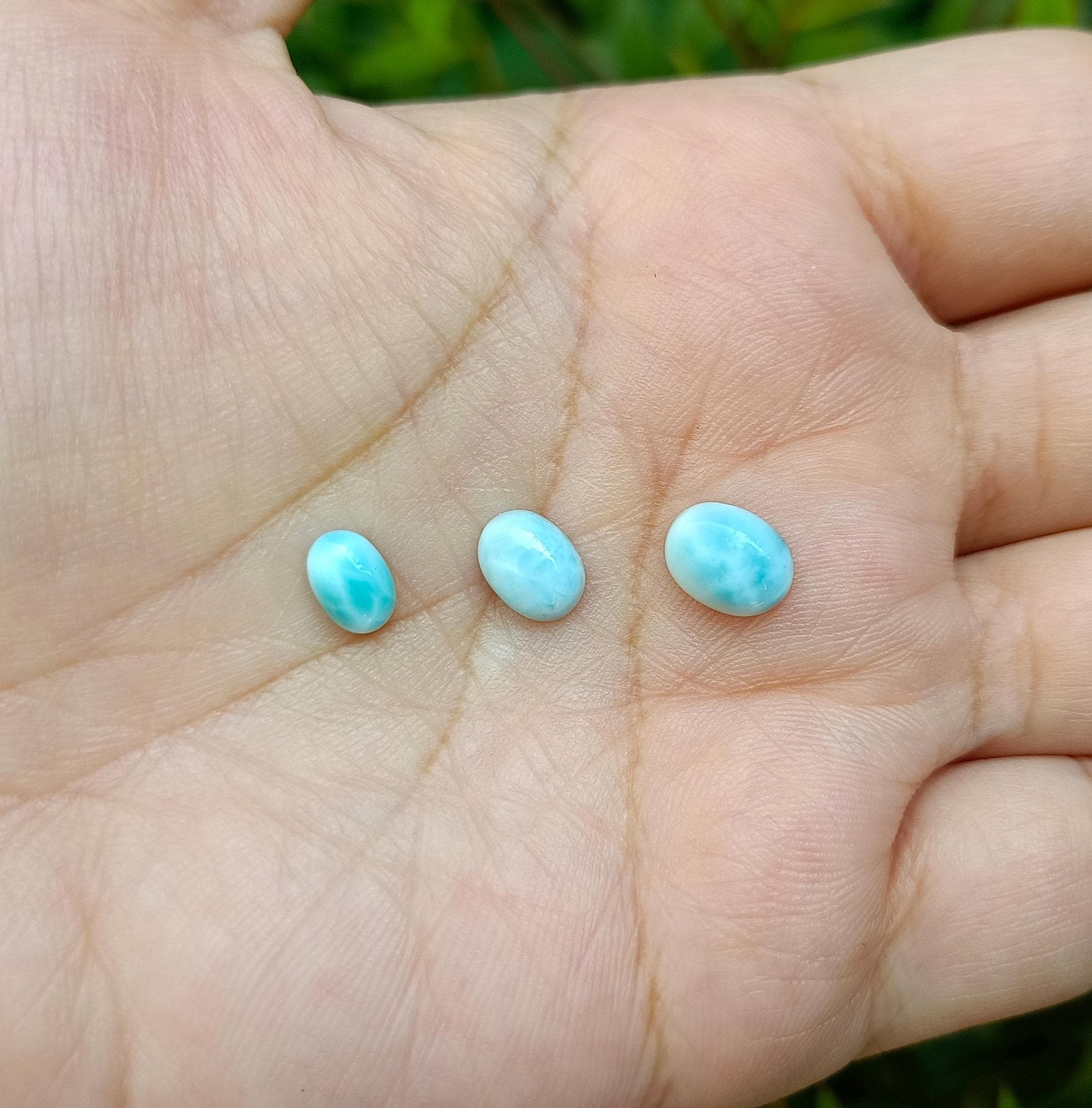 Larimar Oval Cabochon In 3 Sizes