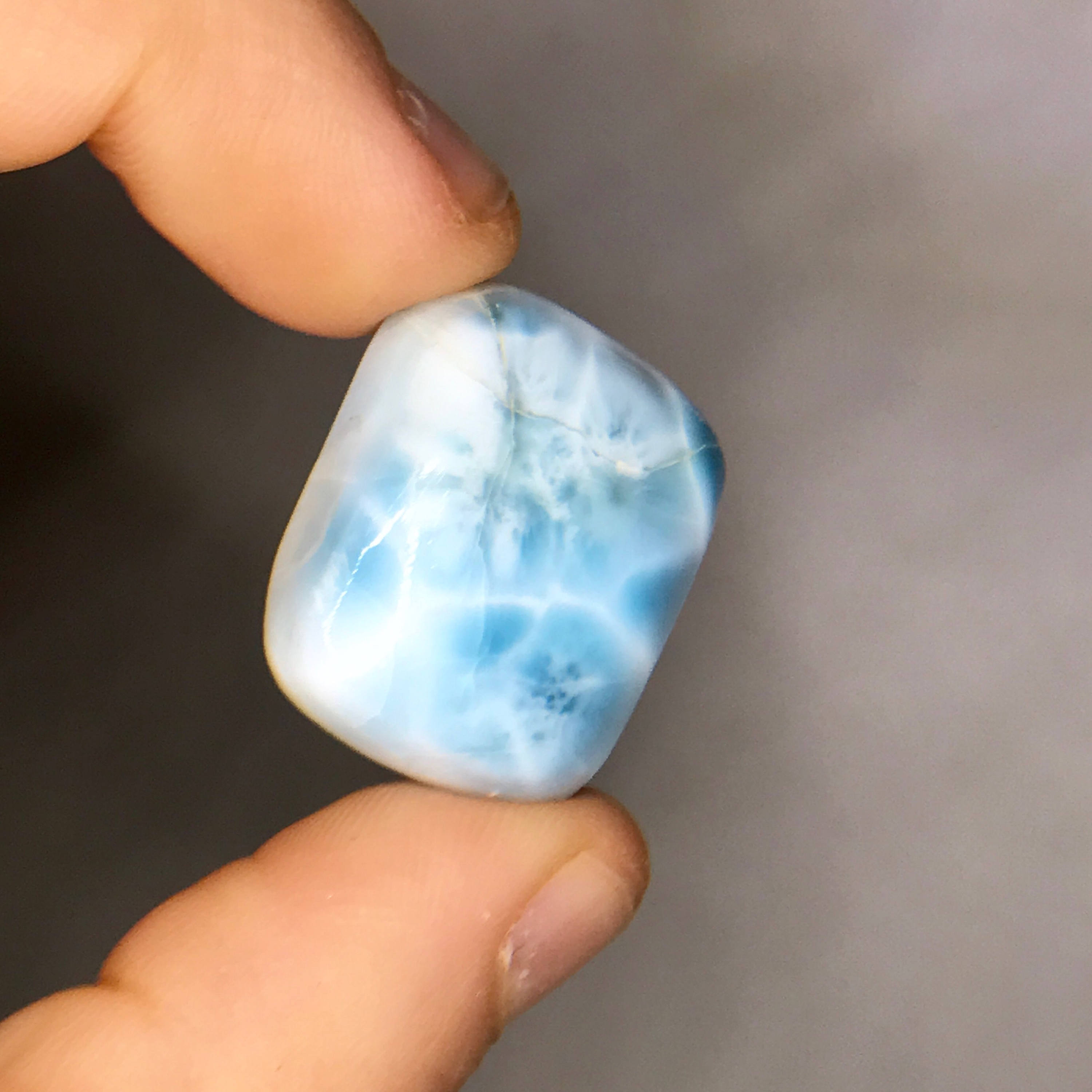 Square Larimar Cabochon – Metaphysical Larimar – Blue Stone Jewelry – Dominican Republic Larimar – Jewelry Makings