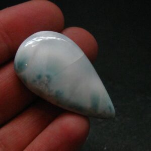 Top Grade Larimar Cabochon From Dominican Republic - 1.5"