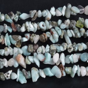 3-6mm Aqua Blue Larimar Beads Genuine Natural Gemstone Pebble Chips Loose Beads 15" Bulk Lot Options (115982-3934) 3-6mm Aqua Blue Larimar Beads Genuine Natural Gemstone Pebble Chips Loose Beads 15" Bulk Lot Options (115982-3934)