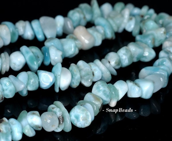 Dominican Larimar 8-10mm Gemstone Grade Aa Blue Pebble Chips Loose Beads (113) Dominican Larimar 8-10mm Gemstone Grade Aa Blue Pebble Chips Loose Beads (113)