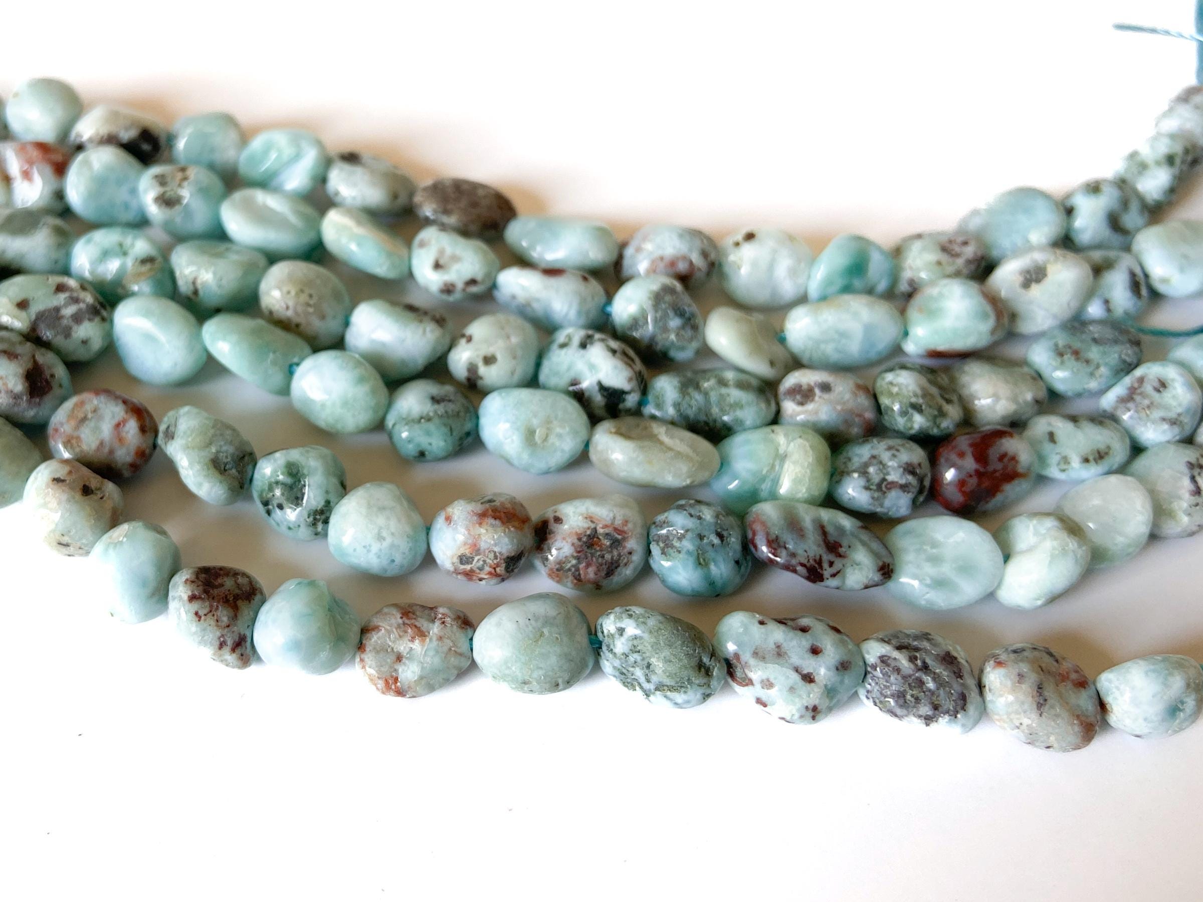 Genuine Larimar Nugget Beads: 16'' Strand, 8-10mm, Diy Jewelry