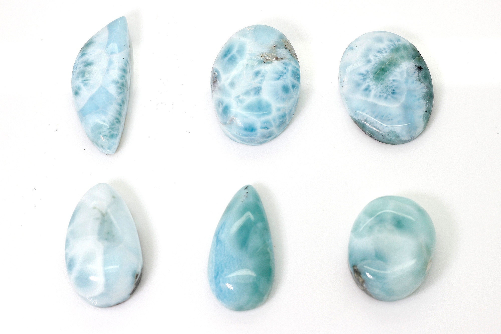 Natural Dominican Larimar Cabochon Chips Rock Stone Gemstone Variety Shape Flat Drop Pear Oval Beads For Pendant - Pgl68 Natural Dominican Larimar Cabochon Chips Rock Stone Gemstone Variety Shape Flat Drop Pear Oval Beads For Pendant - Pgl68