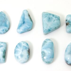 Natural Dominican Larimar Smooth Chips Rock Stone Gemstone Variety Shape Beads For Ring Necklace Pendant Jewelry Making - Pgl63