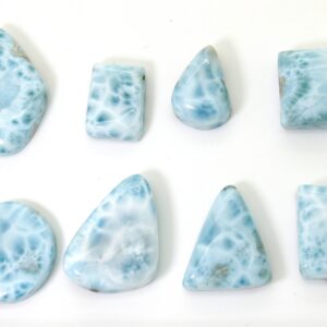Natural Dominican Larimar Smooth Chips Rock Stone Gemstone Variety Shape Beads For Ring Necklace Pendant Jewelry Making - Pgl65