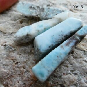Raw Larimar Sticks 18-21mm Beads -4 Pcs Free Form Gemstone- Jewelry Making -craft Beads Raw Larimar Sticks 18-21mm Beads -4 Pcs Free Form Gemstone- Jewelry Making -craft Beads
