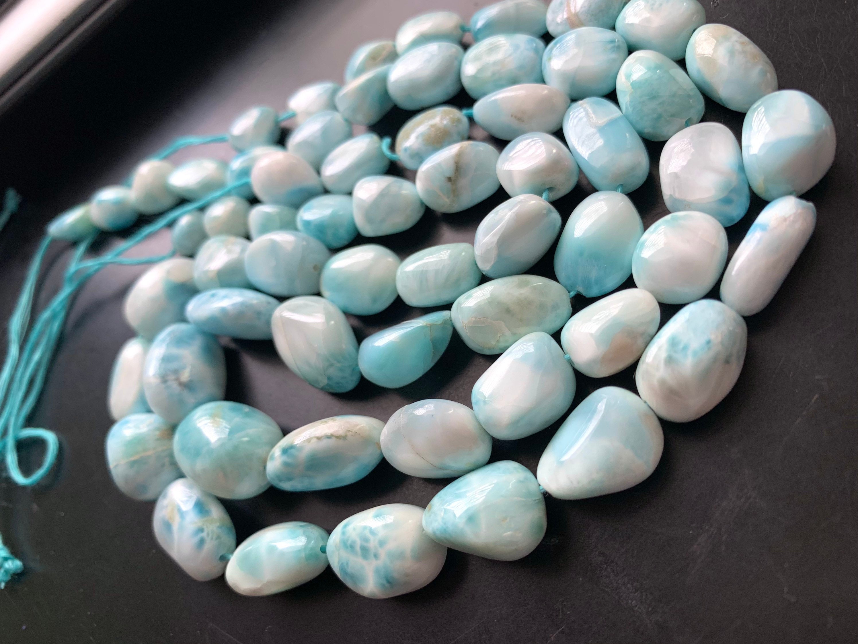 Larimar Smooth Polished Nuggets Larimar Smooth Polished Nuggets