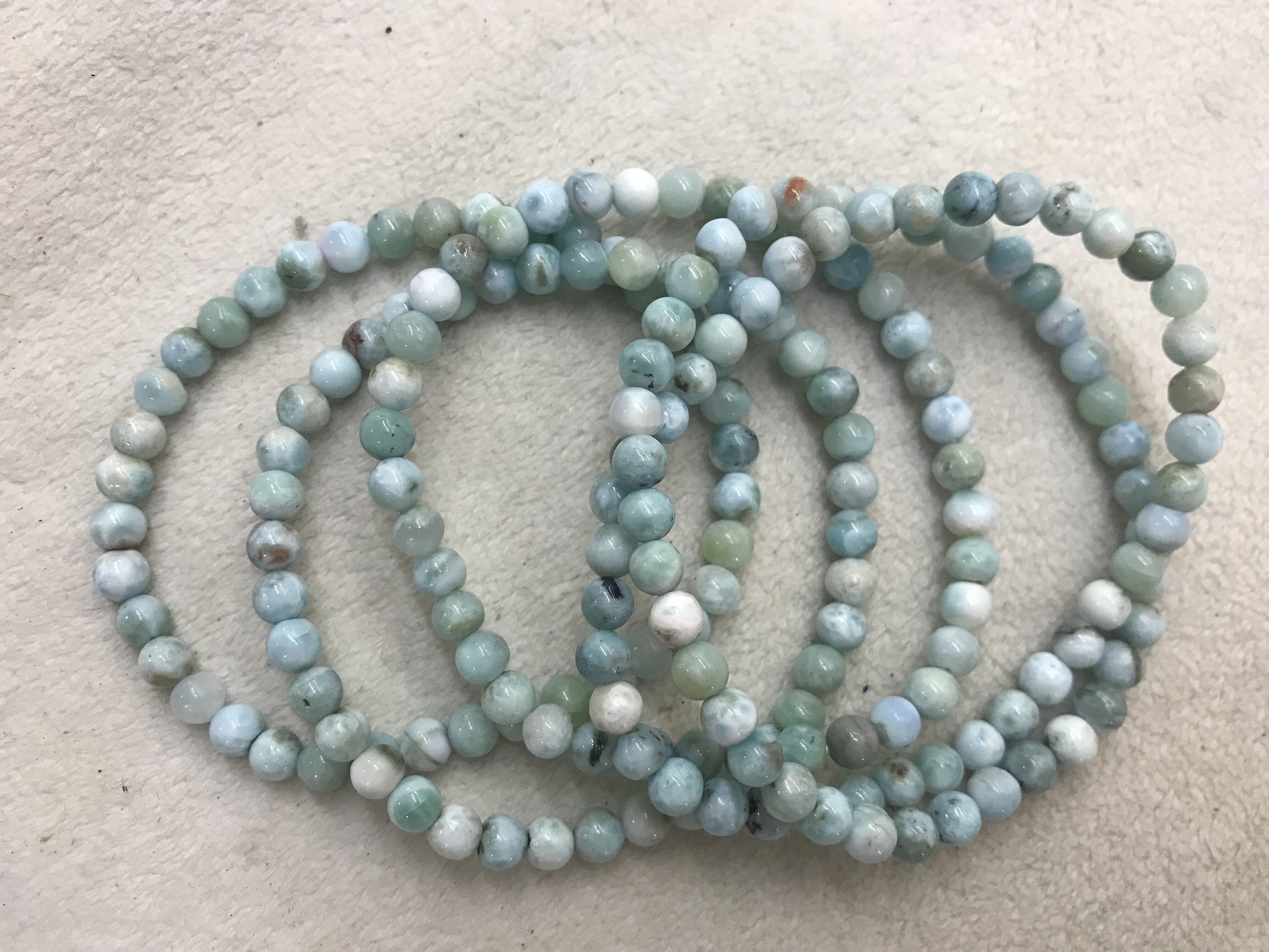 Special Offer Genuine 5mm Unround Nuggets Blue Larimar Grade Ab Beads Finished Bracelet 7-7.2 Inch - 1piece Special Offer Genuine 5mm Unround Nuggets Blue Larimar Grade Ab Beads Finished Bracelet 7-7.2 Inch - 1piece