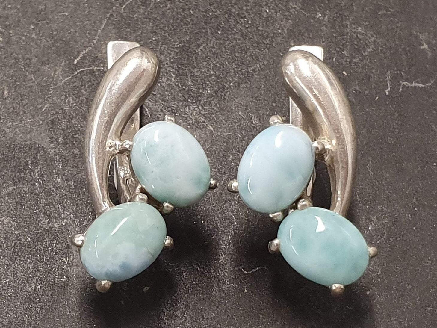 Larimar Earrings, Blue Earrings, Natural Larimar Earrings, Large Studs, Sky Blue Earrings, Solid Silver Earrings, Blue Stone Earrings, Blue Larimar Earrings, Blue Earrings, Natural Larimar Earrings, Large Studs, Sky Blue Earrings, Solid Silver Earrings, Blue Stone Earrings, Blue