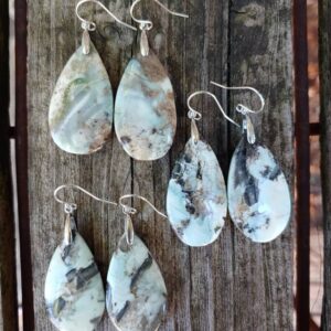 Larimar earrings. Sterling silver larimar earrings Larimar earrings. Sterling silver larimar earrings
