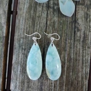 Sweet larimar earrings. Sterling silver larimar earrings Sweet larimar earrings. Sterling silver larimar earrings