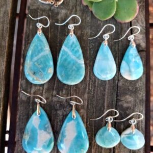 Sweet larimar earrings. Sterling silver larimar earrings Sweet larimar earrings. Sterling silver larimar earrings