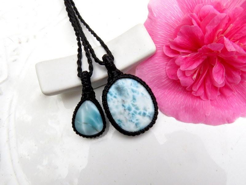 Larimar Stacking Necklace Set, Layered Necklace, Stacked Necklace, Gift Ideas For Best Friend, Soulmate Gifts, The Coastal Grandma