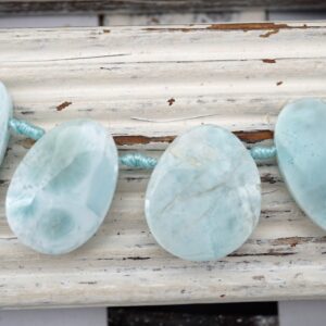 Larimar Freeform Beads 8-16mm (etb00805) Rare/unique Jewelry/vintage Jewelry/gemstone Necklace Larimar Freeform Beads 8-16mm (etb00805) Rare/unique Jewelry/vintage Jewelry/gemstone Necklace