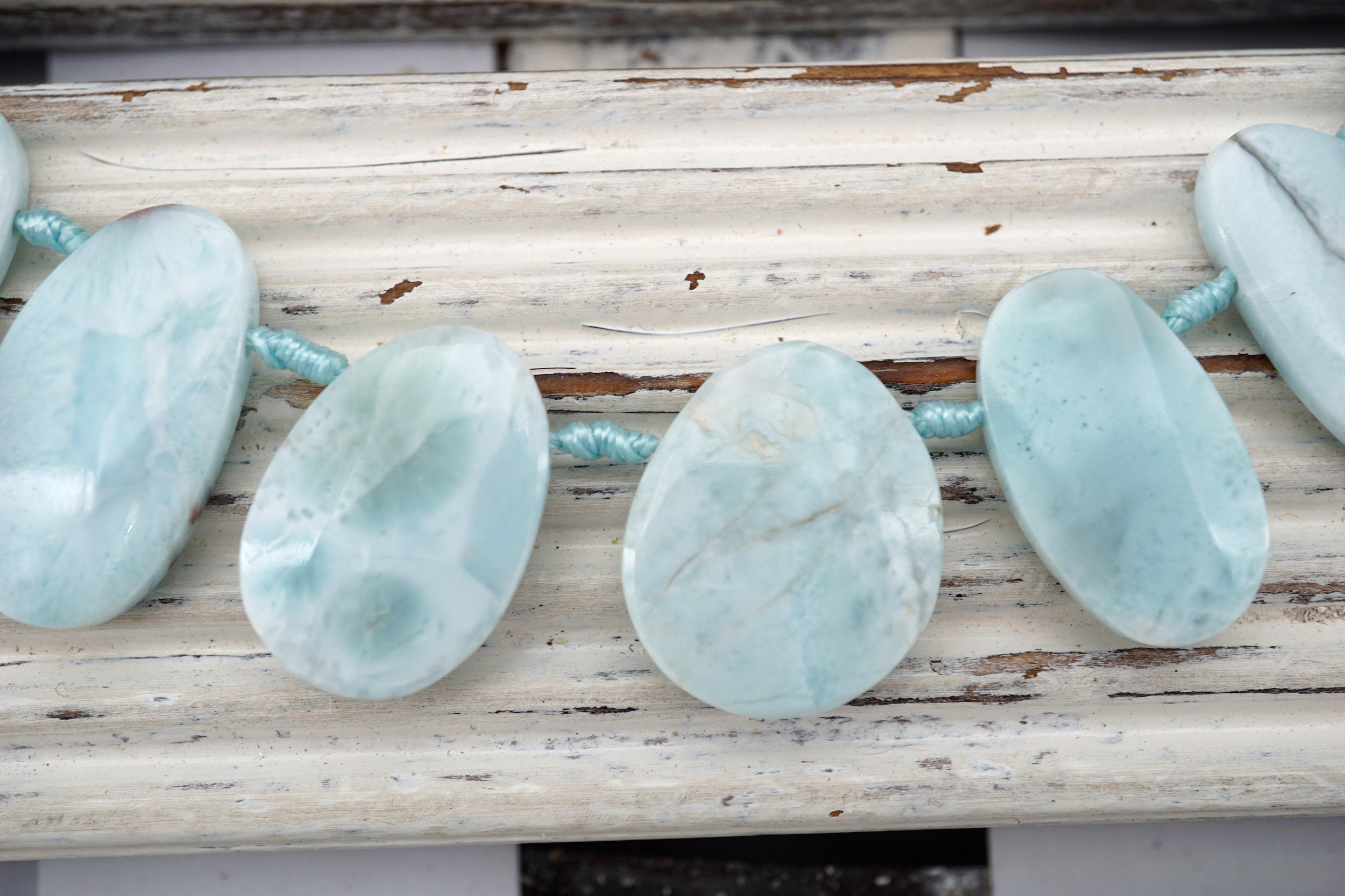 Larimar Freeform Beads 8-16mm (etb00805) Rare/unique Jewelry/vintage Jewelry/gemstone Necklace Larimar Freeform Beads 8-16mm (etb00805) Rare/unique Jewelry/vintage Jewelry/gemstone Necklace