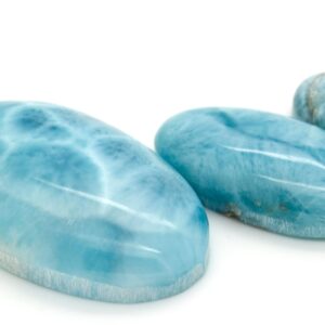 Natural Dominican Larimar Rock Gemstone Oval Marquise Beads For Pendant Grade Aaa