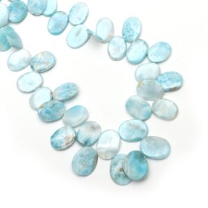 Natural Larimar Smooth Oval Beads | 10x8.8 Mm To 17x14 Mm | Larimar Smooth Beads | 18 Inch Full Strand, Price Per Strand Natural Larimar Smooth Oval Beads | 10x8.8 Mm To 17x14 Mm | Larimar Smooth Beads | 18 Inch Full Strand, Price Per Strand