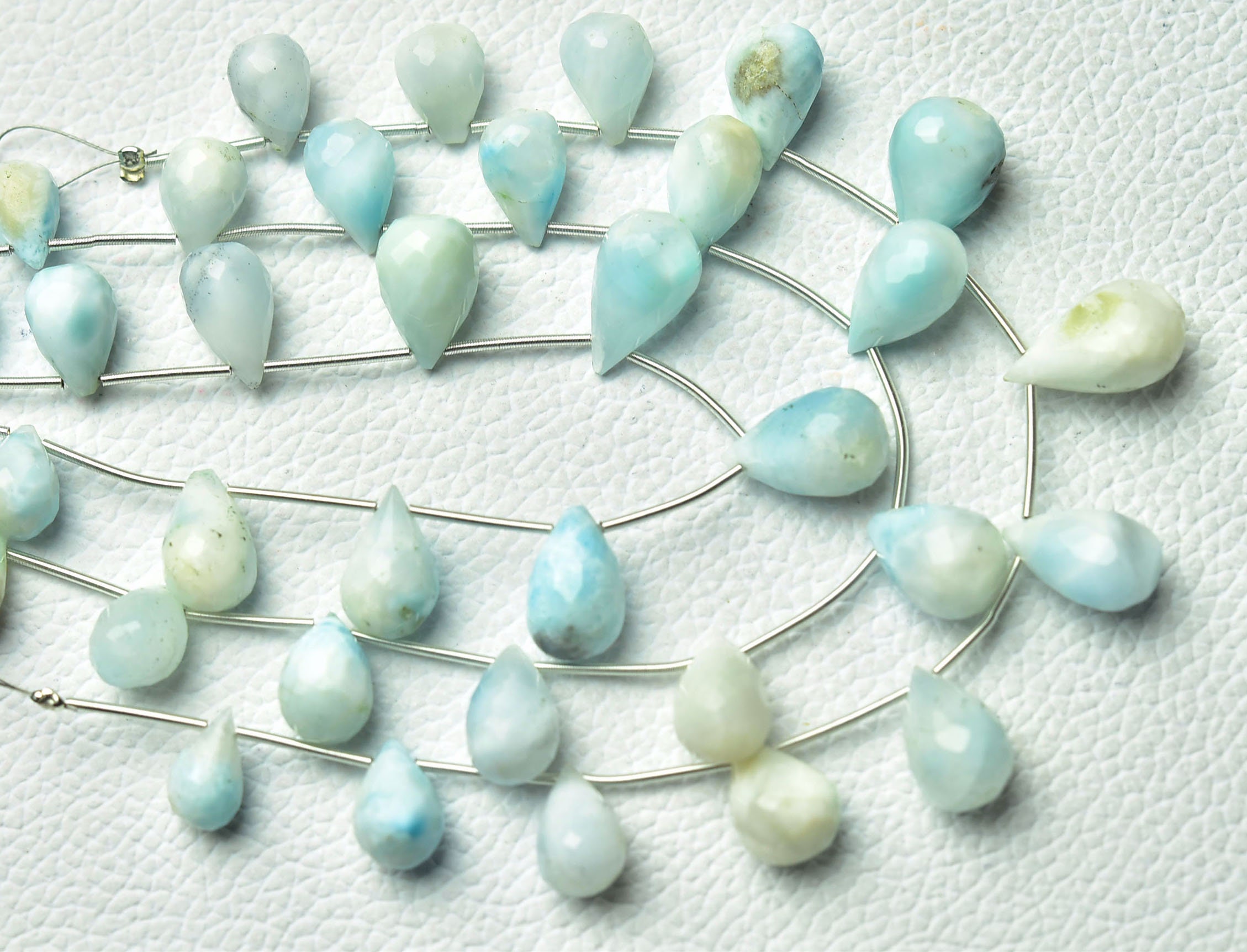Natural Larimar Teardrop Beads 6x10mm To 9x16mm Faceted Teardrop Briolettes Larimar Drop Beads Jewelry Gemstone Beads 7 Inches Strand No5935 Natural Larimar Teardrop Beads 6x10mm To 9x16mm Faceted Teardrop Briolettes Larimar Drop Beads Jewelry Gemstone Beads 7 Inches Strand No5935