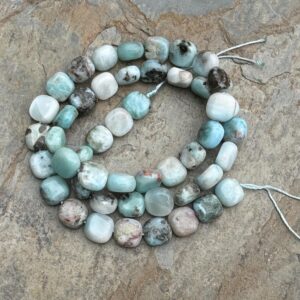Square Larimar Beads, 8 X 5 X 4mm, 16 Inch Strand Square Larimar Beads, 8 X 5 X 4mm, 16 Inch Strand
