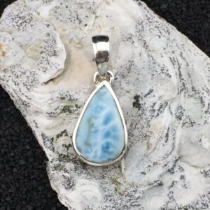 Altagracia: A Genuine Larimar and Sterling Silver Pendant (1-5) Altagracia: A Genuine Larimar and Sterling Silver Pendant (1-5)