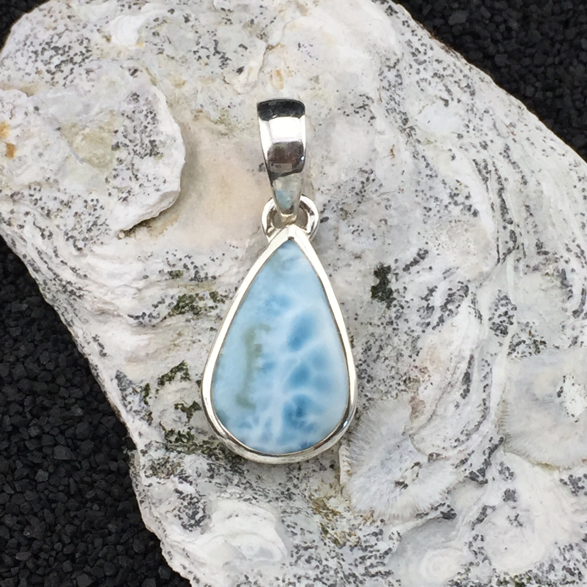 Altagracia: A Genuine Larimar And Sterling Silver Pendant (1-5) Altagracia: A Genuine Larimar And Sterling Silver Pendant (1-5)
