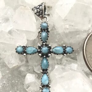 Larimar Cross Pendant Larimar Cross Pendant