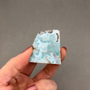 Larimar Rough Crystal Slab Larimar Stone Throat Chakra Crystal Stone Divine Feminine Crystal Heart Chakra Water Magick Witch Altar Grid