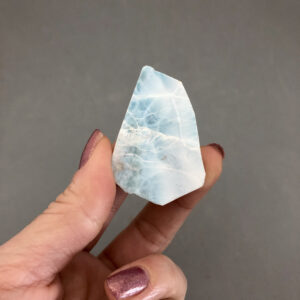 Larimar Rough Crystal Slab Larimar Stone Throat Chakra Crystal Stone Divine Feminine Crystal Heart Chakra Larimar Specimen Raw Stone Slab