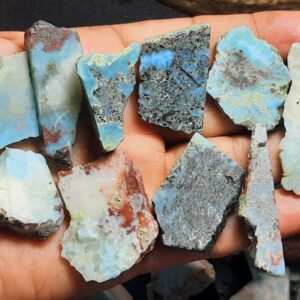 Larimar Rough Gemstone,larimar Specimen,larimar Crystal,larimar Unpolished Slice,larimar Slab,larimar Raw Material,larimar Healing Rocks.