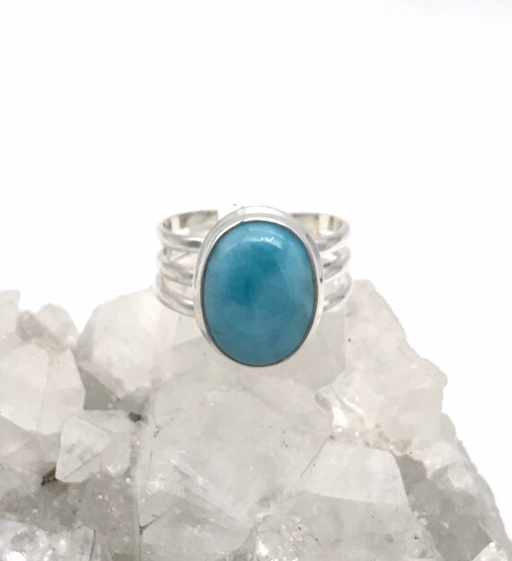 Larimar Ring Size 10 1/2