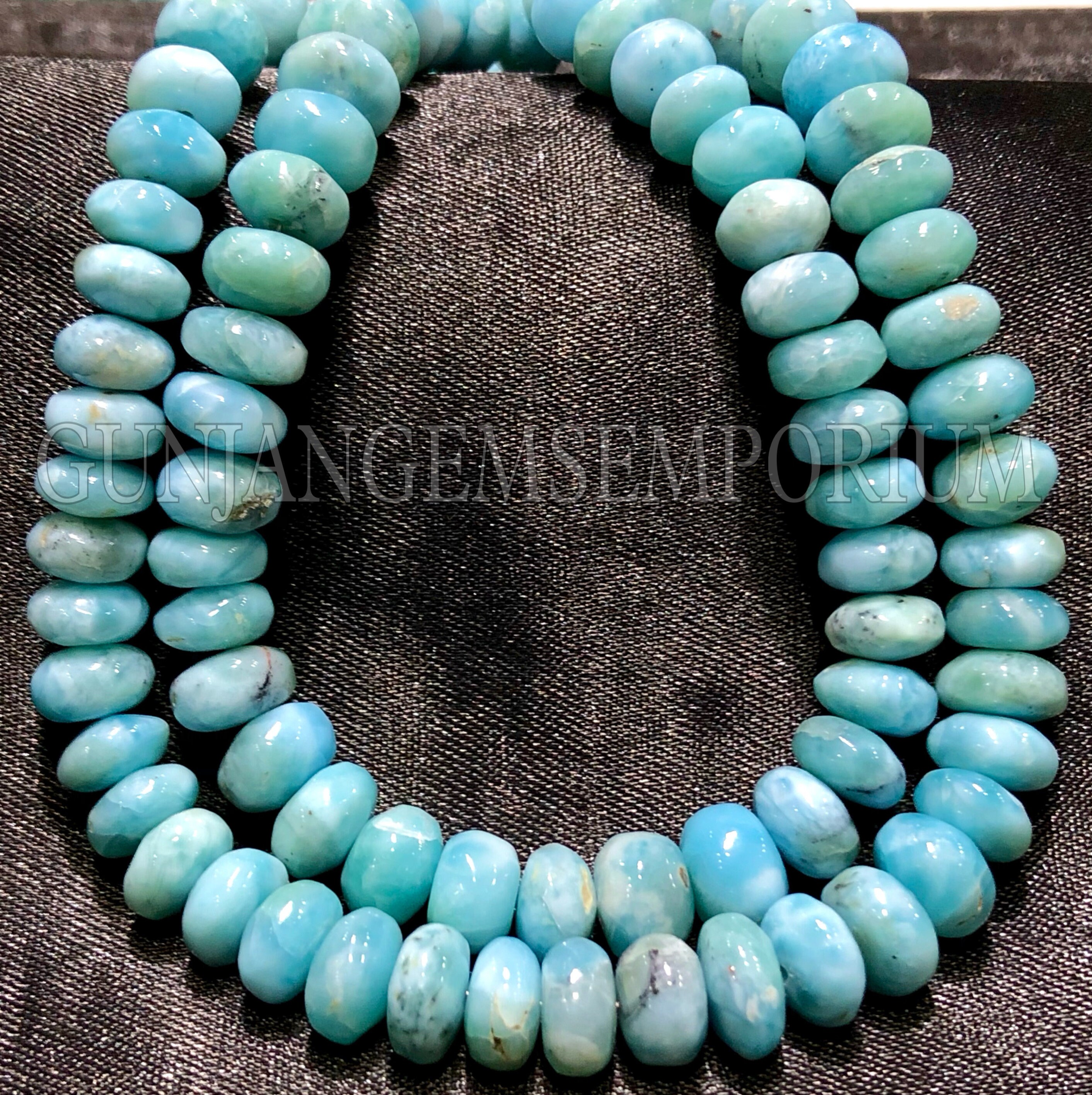 Aaa+ Quality~~blueish Larimar Smooth Rondelle Beads Natural Larimar Rondelle Smooth Beads Genuine Larimar Gemstone Beads Larimar Wholesale Aaa+ Quality~~blueish Larimar Smooth Rondelle Beads Natural Larimar Rondelle Smooth Beads Genuine Larimar Gemstone Beads Larimar Wholesale