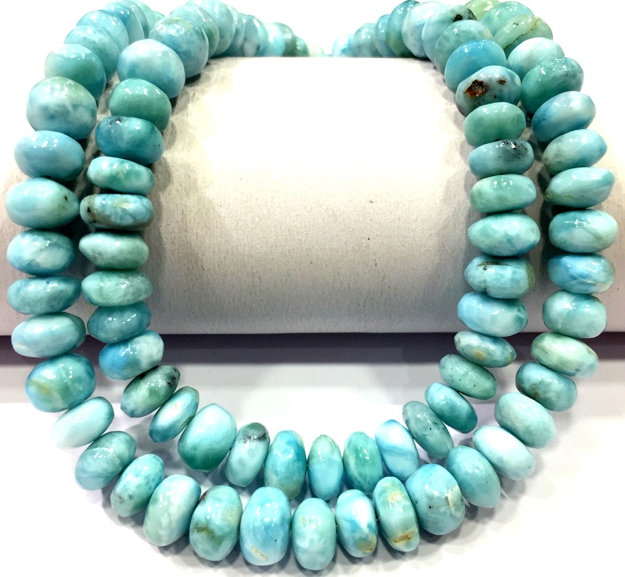 Aaa Quality~natural Larimar Rondelle Beads Smooth Larimar Beads Genuine Larimar Gemstone Beads Larimar Strand Jewelry Making Beads. Aaa Quality~natural Larimar Rondelle Beads Smooth Larimar Beads Genuine Larimar Gemstone Beads Larimar Strand Jewelry Making Beads.
