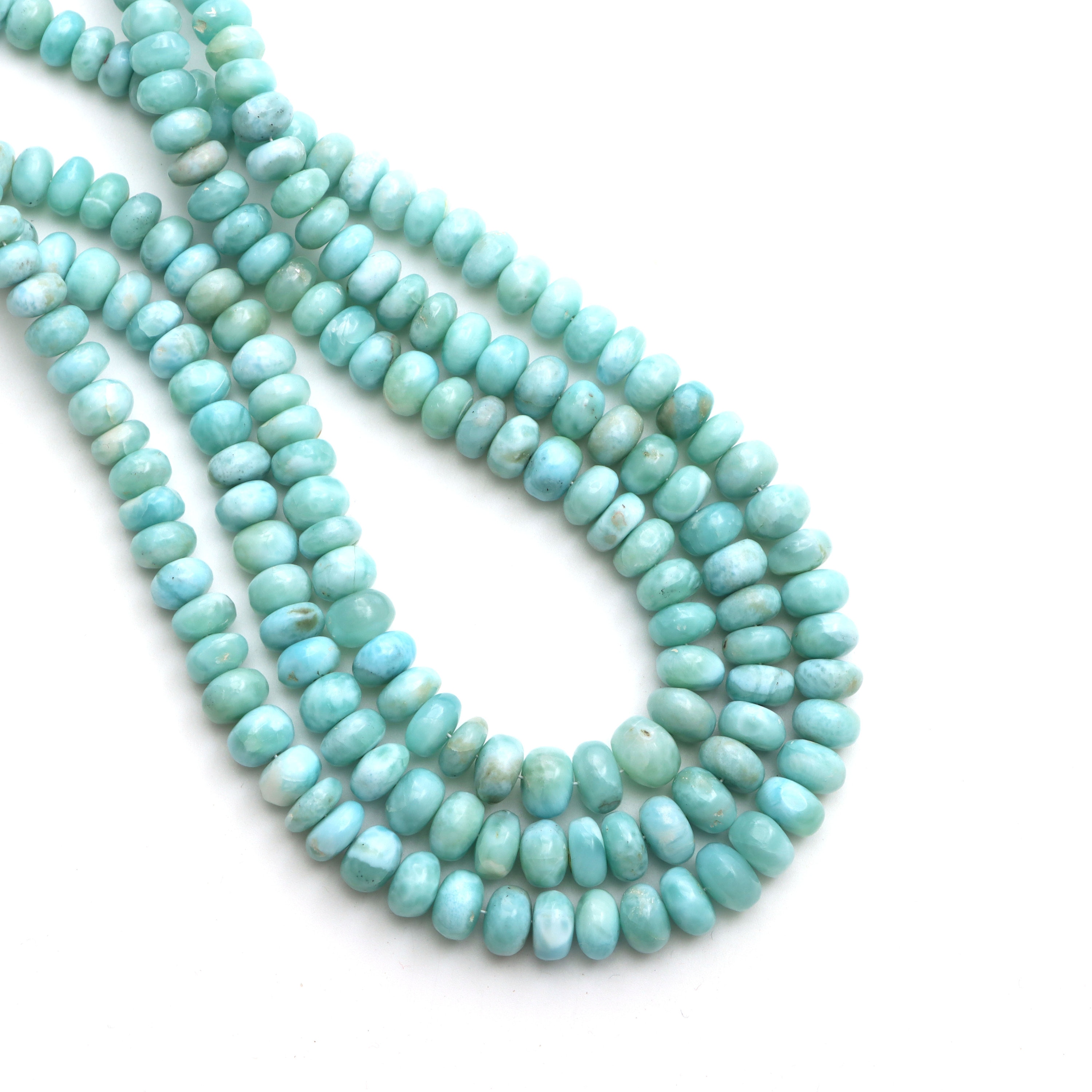 Larimar Smooth Rondelle Beads, 6 Mm To 8 Mm, Larimar Jewelry Making Beads, Plain Larimar, Larimar Gems, 18 Inches Strand, Price Per Strand Larimar Smooth Rondelle Beads, 6 Mm To 8 Mm, Larimar Jewelry Making Beads, Plain Larimar, Larimar Gems, 18 Inches Strand, Price Per Strand