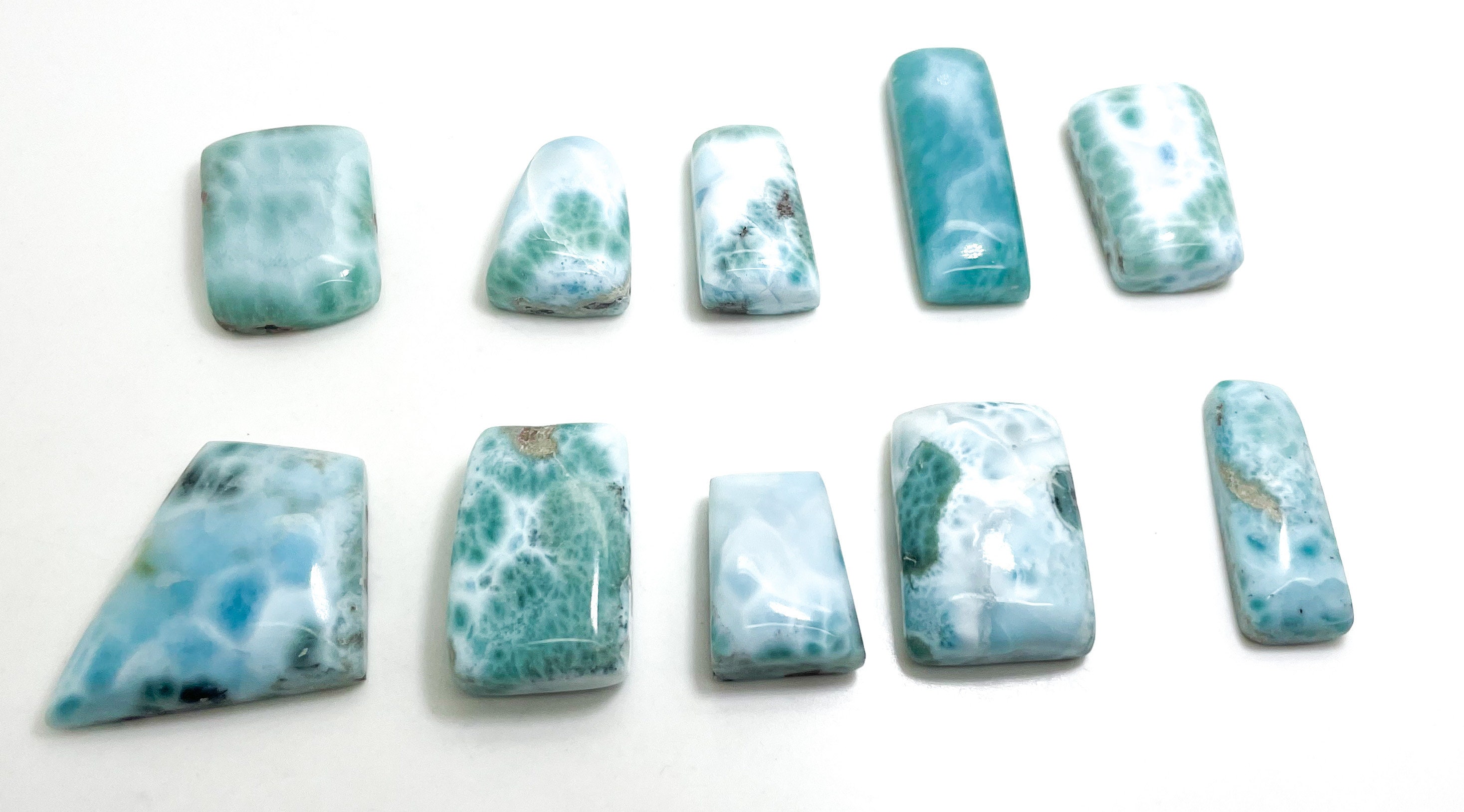 Natural Dominican Larimar Cabochons Rock Gemstone Round Small Oval Flat Rectangle Beads For Pendant Grade Aaa - Pgl01a Natural Dominican Larimar Cabochons Rock Gemstone Round Small Oval Flat Rectangle Beads For Pendant Grade Aaa - Pgl01a