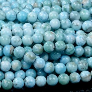 Natural Dominican Larimar Gemstone Round 5mm 6mm 7mm 8mm 9mm 10mm Loose Beads Bulk Lot 1, 2, 6, 12 And 50 (d444) Natural Dominican Larimar Gemstone Round 5mm 6mm 7mm 8mm 9mm 10mm Loose Beads Bulk Lot 1, 2, 6, 12 And 50 (d444)