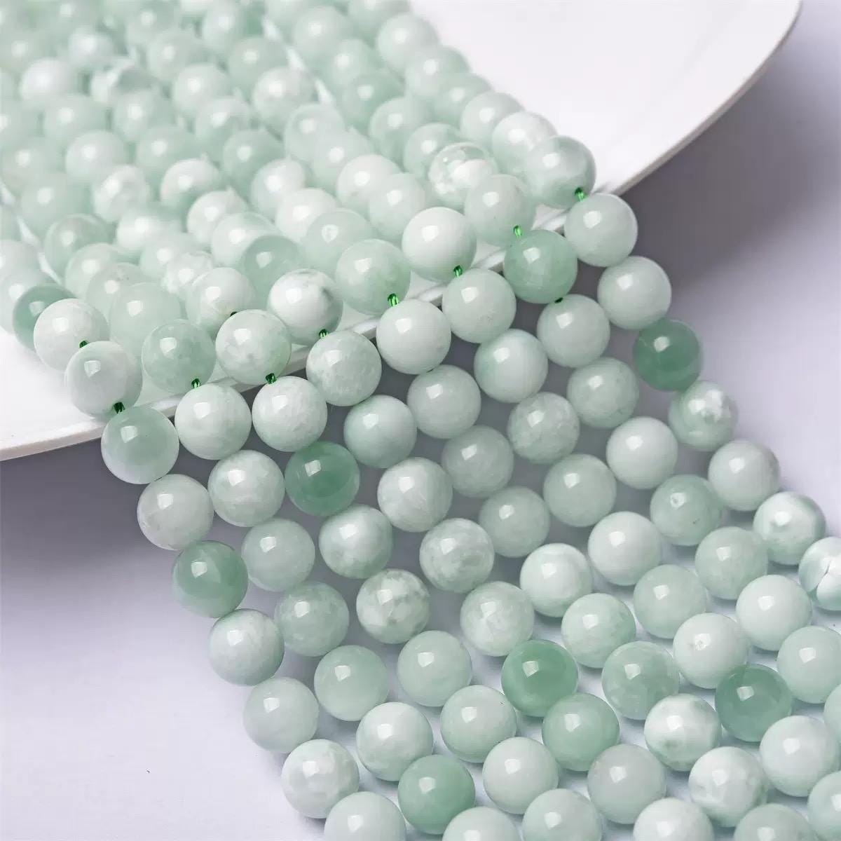 Natural Green Larimar Smooth Round Diy Loose Beads,6mm/8mm/10mm/12mm Larimar Wholesale Bulk Supply,15 Inches One Strand Natural Green Larimar Smooth Round Diy Loose Beads,6mm/8mm/10mm/12mm Larimar Wholesale Bulk Supply,15 Inches One Strand